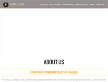 Tablet Screenshot of directionmarketingdesign.com